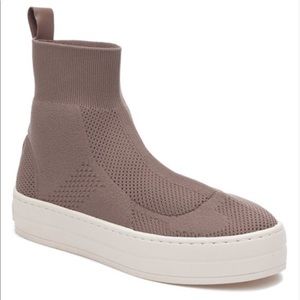 J/Slides Heroe Taupe High-Top Sneaker- 8.5
